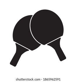 Ping pong icon in trendy flat style isolated on white background. Sport icon for your web design, logo. Vector illustration