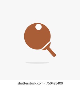 Ping pong Icon in trendy flat style isolated on grey background.Vector illustration.
