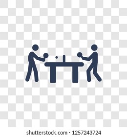 Ping pong icon. Trendy Ping pong logo concept on transparent background from Activity and Hobbies collection