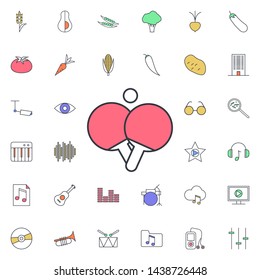 Ping pong icon. Universal set of web for website design and development, app development