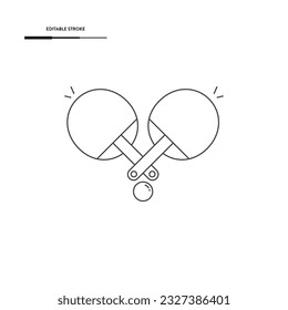 Ping Pong Icon Vector Design. 