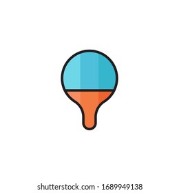 ping pong icon vector illustration. ping pong icon filled outline style design