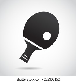Ping pong icon. Vector illustration.