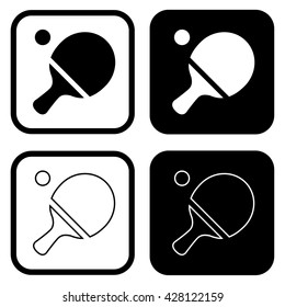 Ping pong icon . Vector illustration