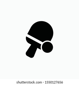 Ping pong icon vector sign symbol isolated