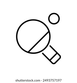 Icono de Ping Pong Vector ilustración de stock