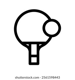 Ping Pong Icon Vector Symbol Design Illustration