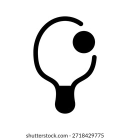 Ping Pong Ícone Vetor Símbolo Design Ilustração