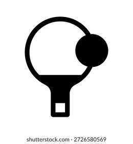 Ilustración de diseño de símbolo de Vector de icono de ping pong