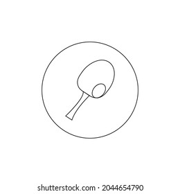 Ping pong icon vector, table tennis symbol