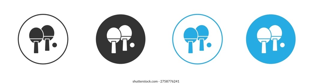 Ping pong icons logo vector EPS 10, flat vector illustrations