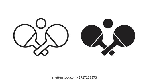 Ping pong icons symbol. vector illustration pack for apps and designs