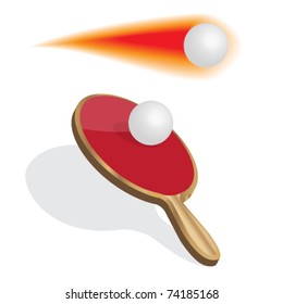 ping pong illustration