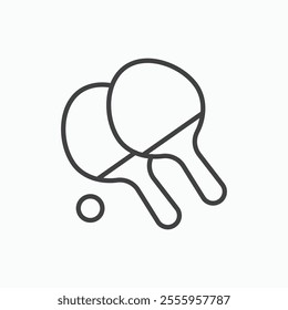 Ping pong isolated icon. vector illustration.