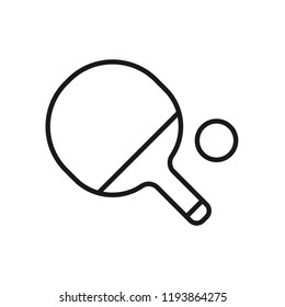 Table Tennis Icon Vector Sign Symbols Stock Vector (Royalty Free ...