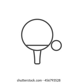 Ping pong linear icon.Table tennis. Thin line design