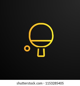 ping pong logo concept for sport logo company or event. vector logo, symbol, sign, or mark design illustration
