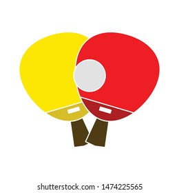 Ping Pong Logo  icon. flat illustration of Ping Pong Logo  vector icon. Ping Pong Logo  sign symbol