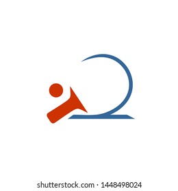 Ping Pong Logo Table Tennis Abstract Logo