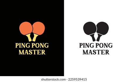 Ping Pong Master Table Tennis Quote T shirt design, typography