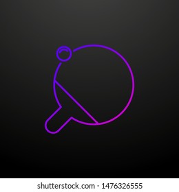 Ping pong outline nolan icon. Elements of sport set. Simple icon for websites, web design, mobile app, info graphics