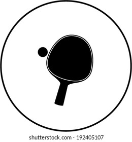 Tischtennisplatte und Ball
