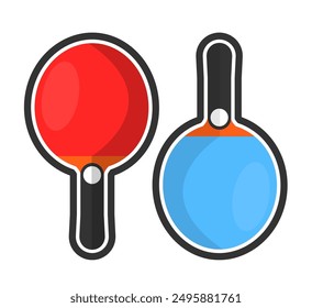 Ping Pong Paddles Vector illustration