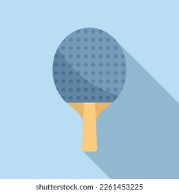 Ping pong pallet icon flat vector. Sport exercise. Health gym