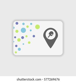 Ping pong pin icon illustration isolated vector sign symbol
