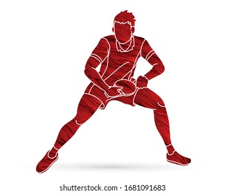 Ping Pong player, Table tennis action cartoon graphic vector