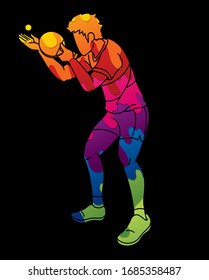テニス サーブ 男性 のイラスト素材 画像 ベクター画像 Shutterstock