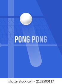 Ping pong Poster Template. Table and rackets for ping-pong. Vector illustration EPS10