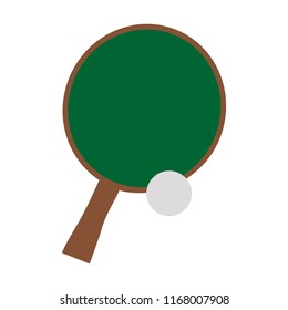 Ping pong racket and ball