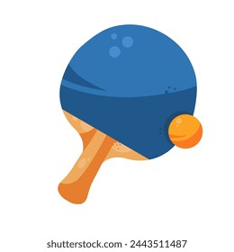 ping pong racket and ball, table tennis