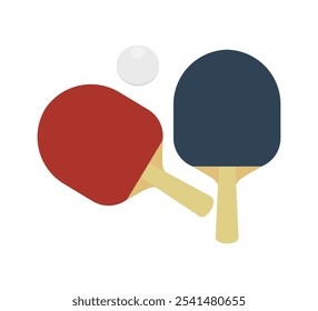 Raqueta y bola de ping pong, Vector de raqueta de tenis de mesa, ilustración