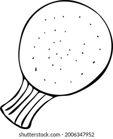 ping pong racket doodle table tennis, ping pong rackets illustration icon