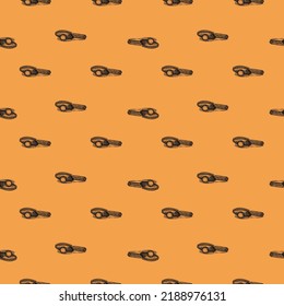 Ping pong racket engraved seamless pattern. Vintage sport elements in hand drawn style. Sketch texture for fabric, wallpaper, textile, print, title, wrapping paper. Vector illustration.