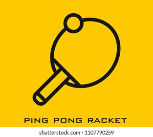 Ping pong racket icon