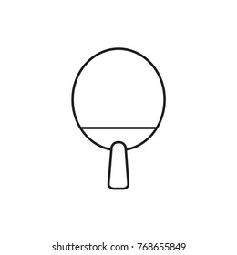 ping pong racket icon illustration isolated vector sign symbol