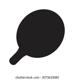 Ping pong racket Icon vector Line for web, presentation, logo, Icon Symbol. 
