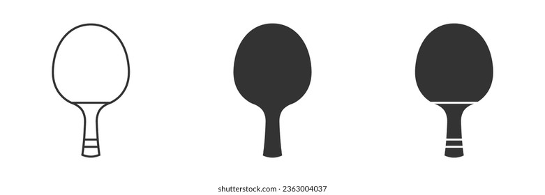 Ping pong racket icon. Vector illustration.