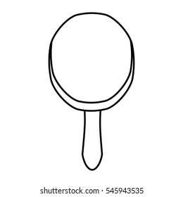 ping pong racket isolated icon vector illustration design
