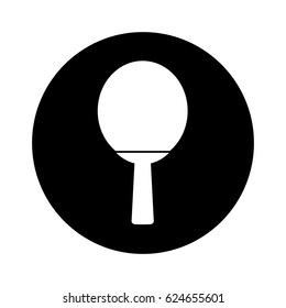 ping pong racket isolated icon