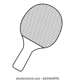 ping pong racket isolated icon
