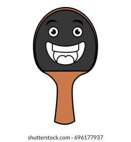ping pong racket kawaii character