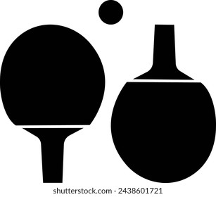 Ping pong racket on background, Best ping pong club. Pixel Perfect Vector Simple Minimal Pictogram, in trendy flat style on transparent background Sport symbol for your web design, logo, UI.