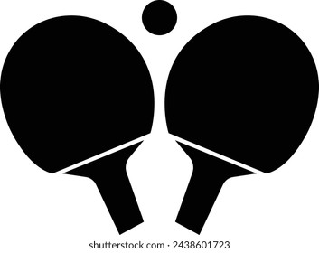 Ping pong racket on background, Best ping pong club. Pixel Perfect Vector Simple Minimal Pictogram, in trendy flat style on transparent background Sport symbol for your web design, logo, UI.