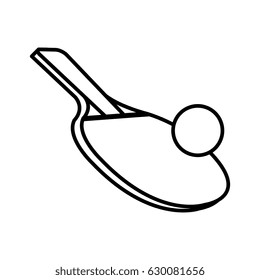 ping pong rackets and ball