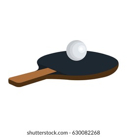 ping pong rackets and ball