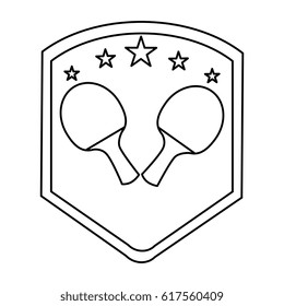 ping pong rackets emblem
